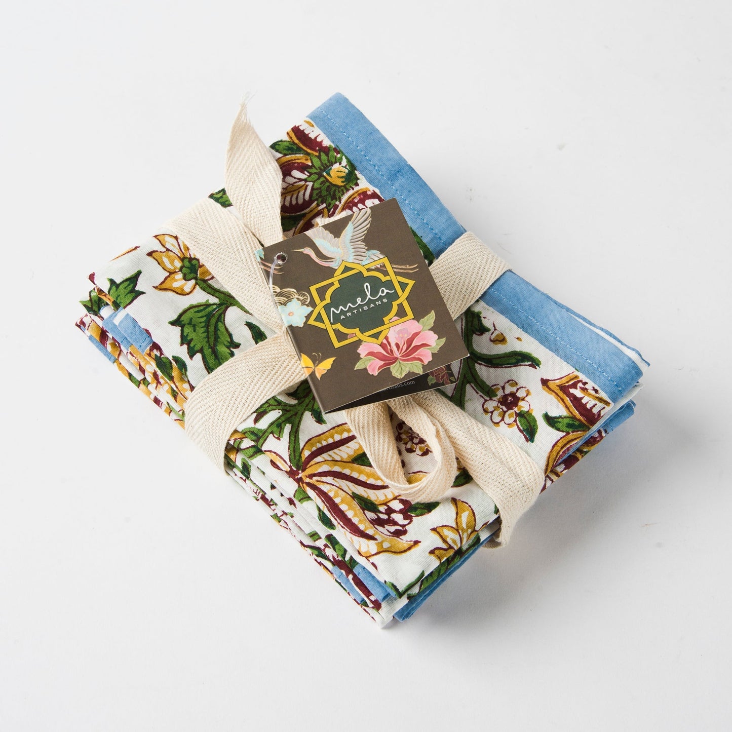 Florin Hand Block Printed Napkins Set of 4