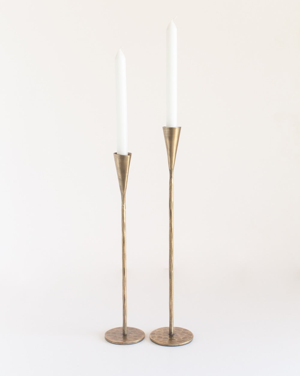 S/2 Phoenix Candlesticks - Brass Finish