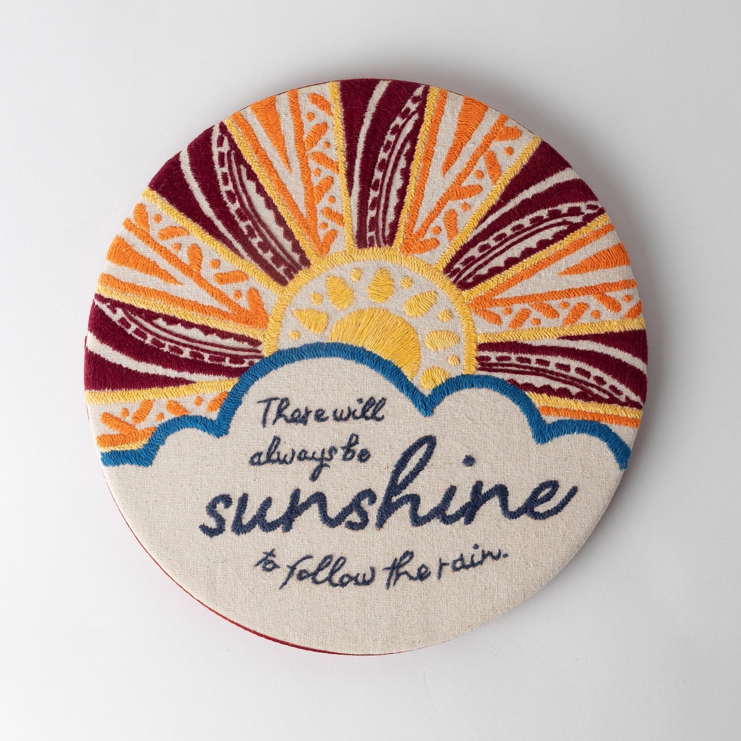 Prerak Sunshine Hand Embroidered Wall Art
