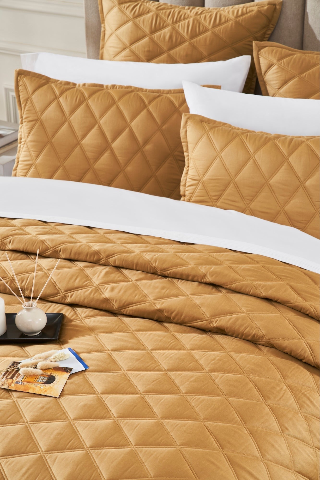Avalon Lyocell Diamond Quilted Coverlet