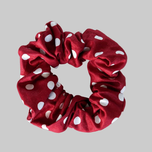 Red Dot Scrunchie