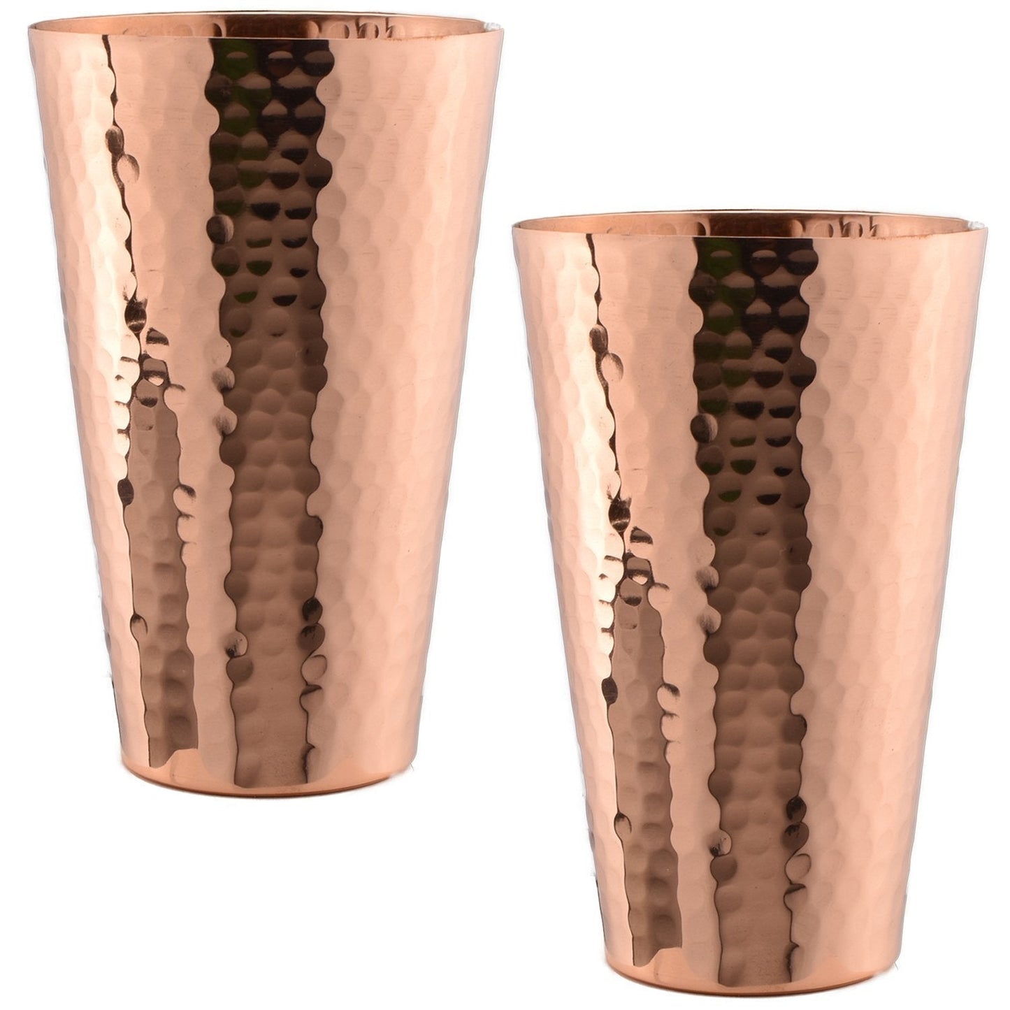 Hammered Copper Ice Tea Tumbler (Set of 2)