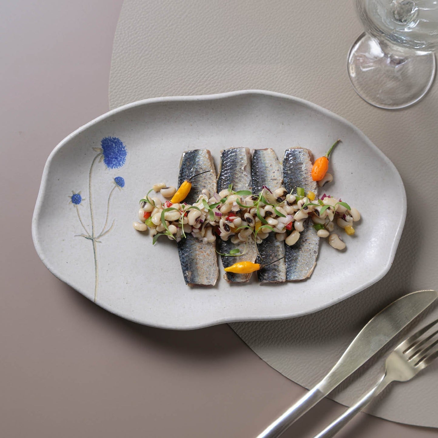 Shallow Bio Oval Platter Medium Set of 4