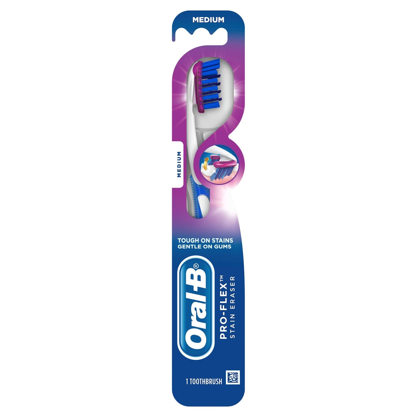 Oral-B 3D White Luxe Medium Toothbrush With Stain Eraser
