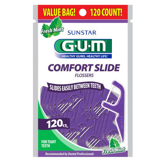 GUM Eez-Thru Fresh Mint Flavor Comfort Slide Flosser