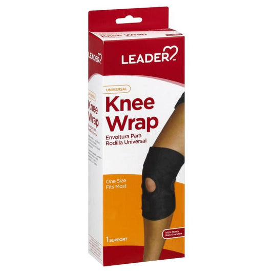 Leader Health Care Knee Wrap Neoprene Open Patella One Size