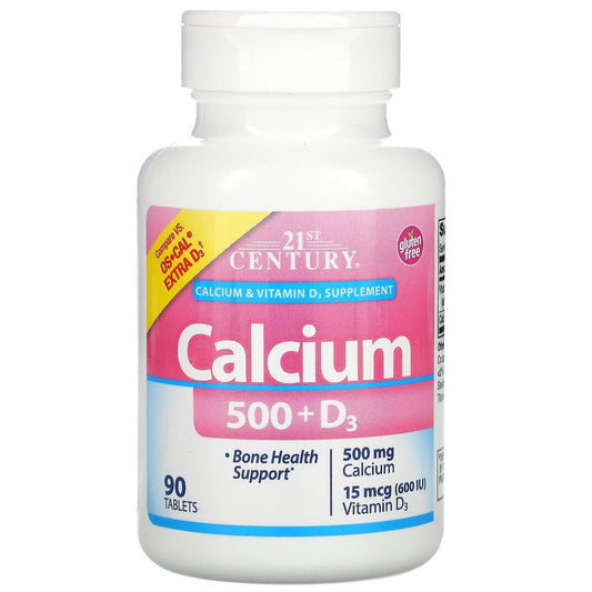 21st Century Calcium Plus Extra D Caps 500 Mg