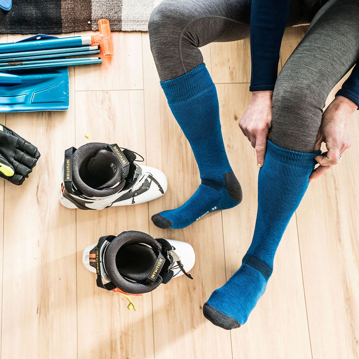 Lightweight Wool Ski Sock - Over the Calf Socks - Osadia Concept Store