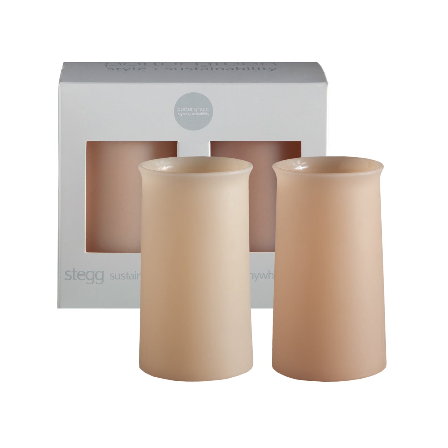 wheat + oat | stegg |  silicone unbreakable highball glasses