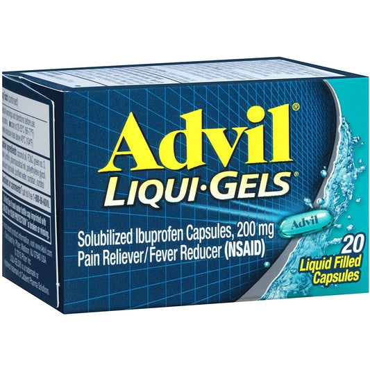 Advil Liqui-Gels Pain Reliever/Fever Reducer Liquid Filled Capsules - Ibuprofen (NSAID)