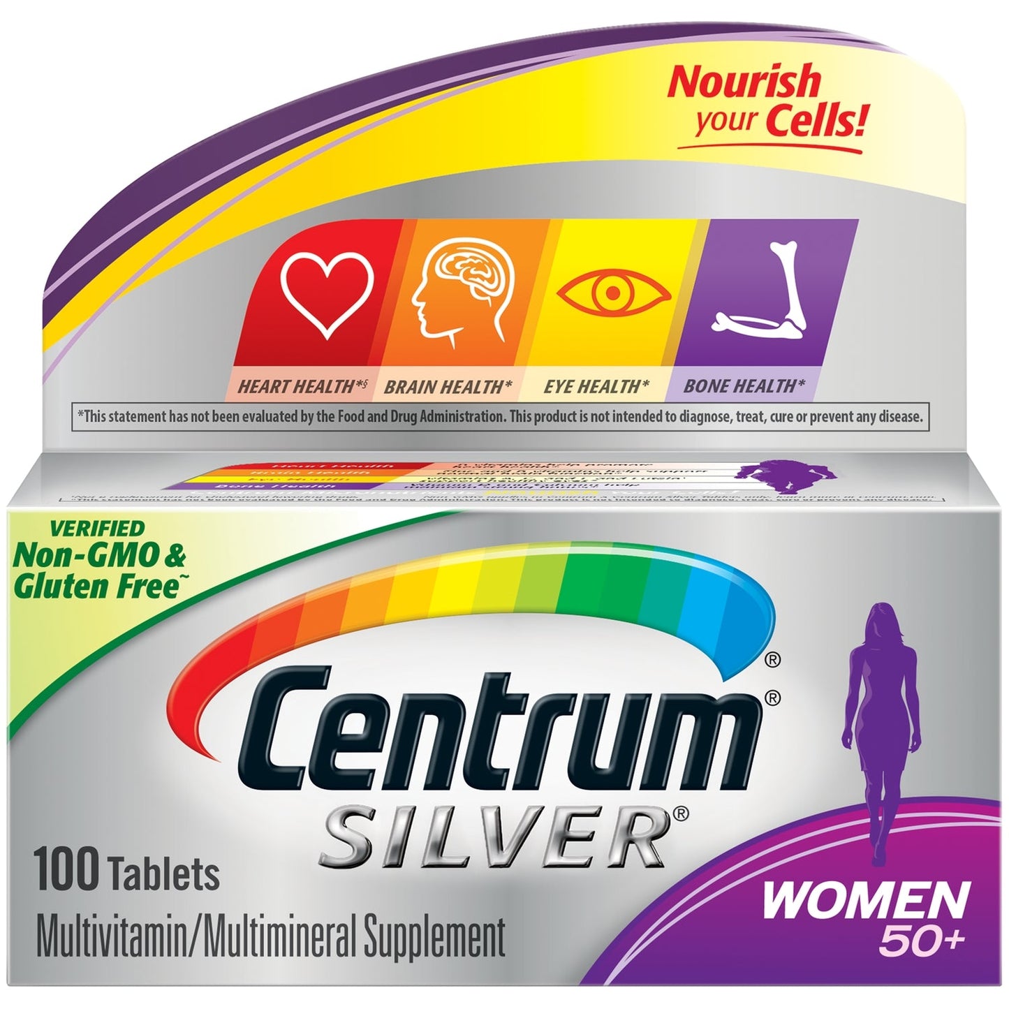 Centrum Silver Women 50+ Multivitamin Multimineral Supplement Tablets