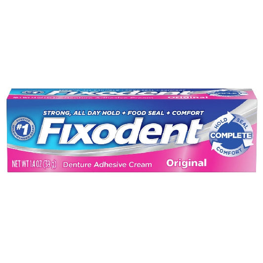 Fixodent Complete Original Denture Adhesive Cream 1.4 Oz