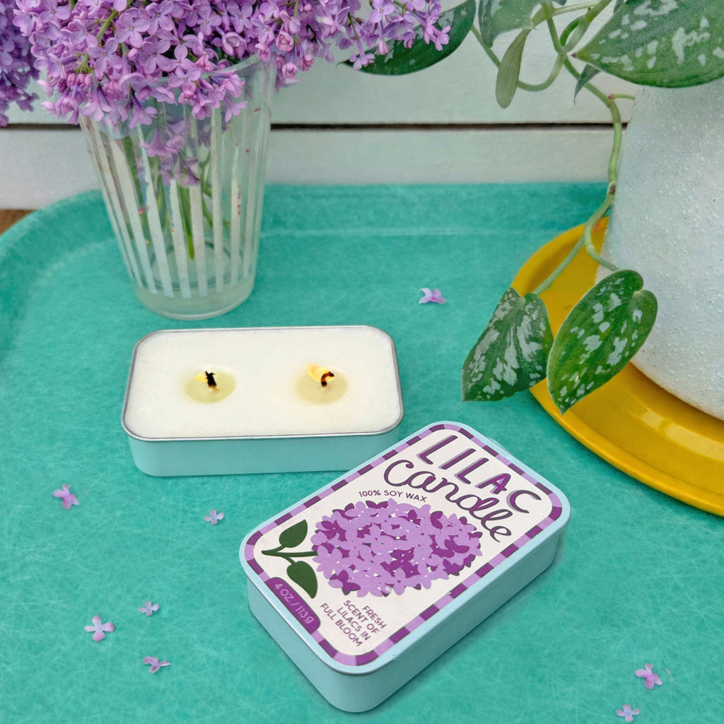 Lilac & Basil Candle Set of 2