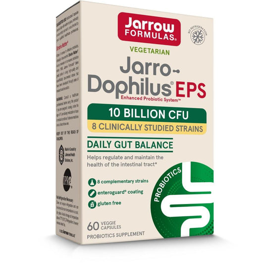 Jarrow Formulas Jarro-Dophilus EPS Digestive Probiotic 5 Billion 60 Enteroguard Veggie Caps