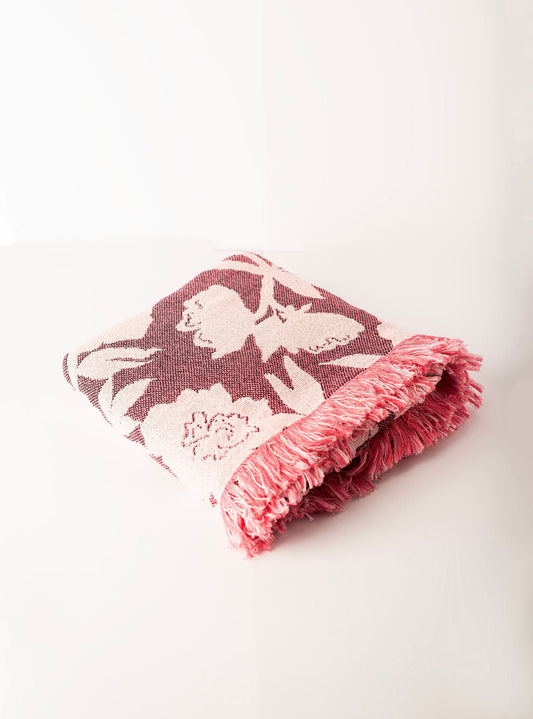 Addy Floral Jacquard Throw Blanket