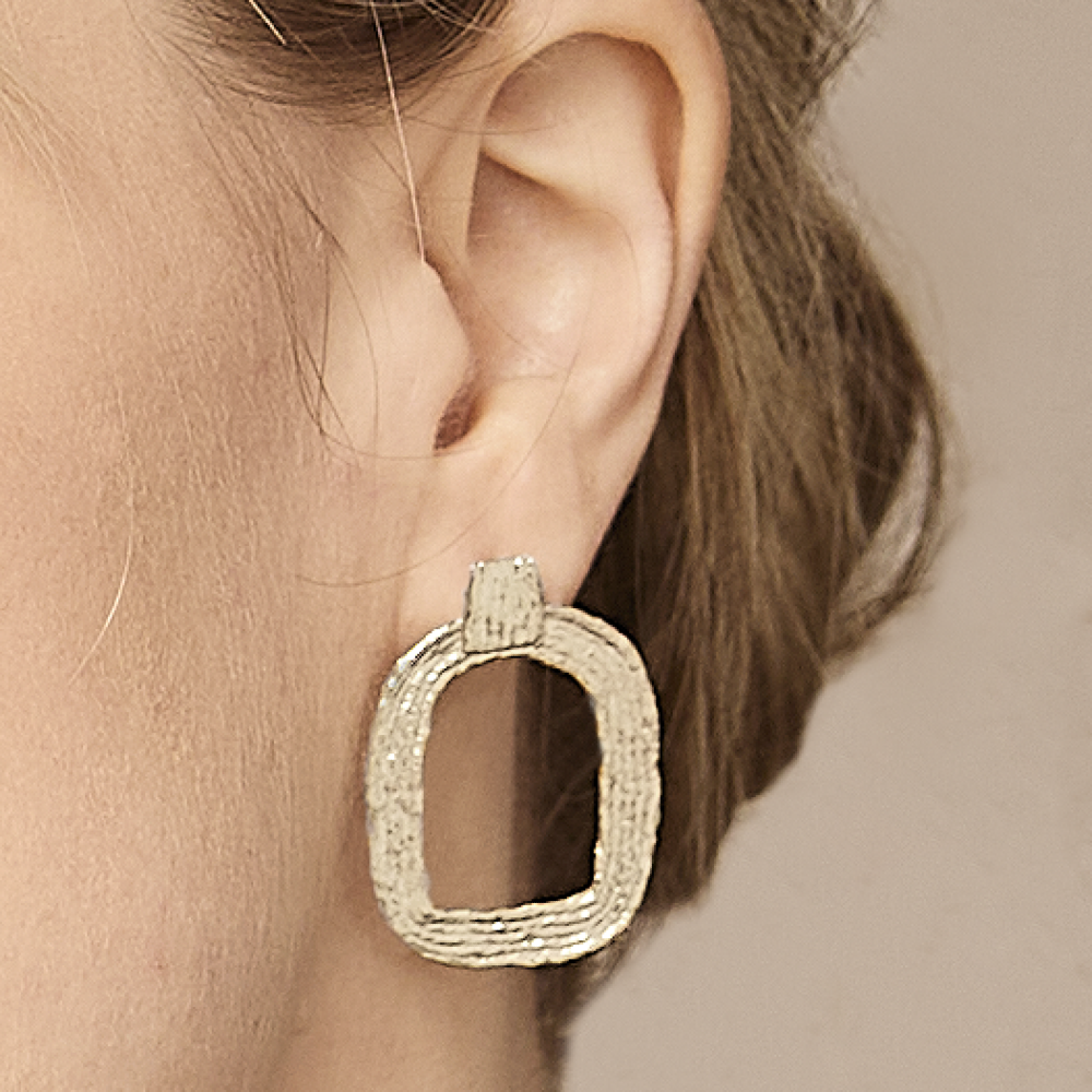 Eva Hoop Earrings - Sterling Silver