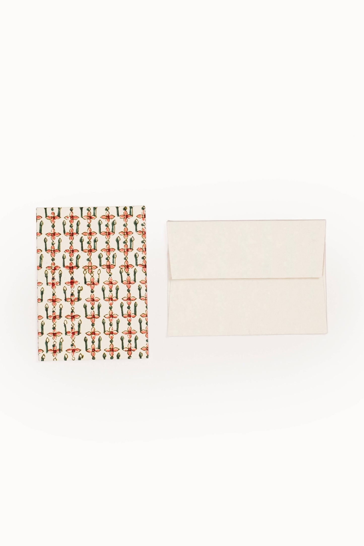 Hand Block Print Enveloped Assorted Greeting Cards(Set of 6)