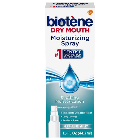 Biotene Moisturizing Dry Mouth Spray, Gentle Mint - 1.5 Fl Oz