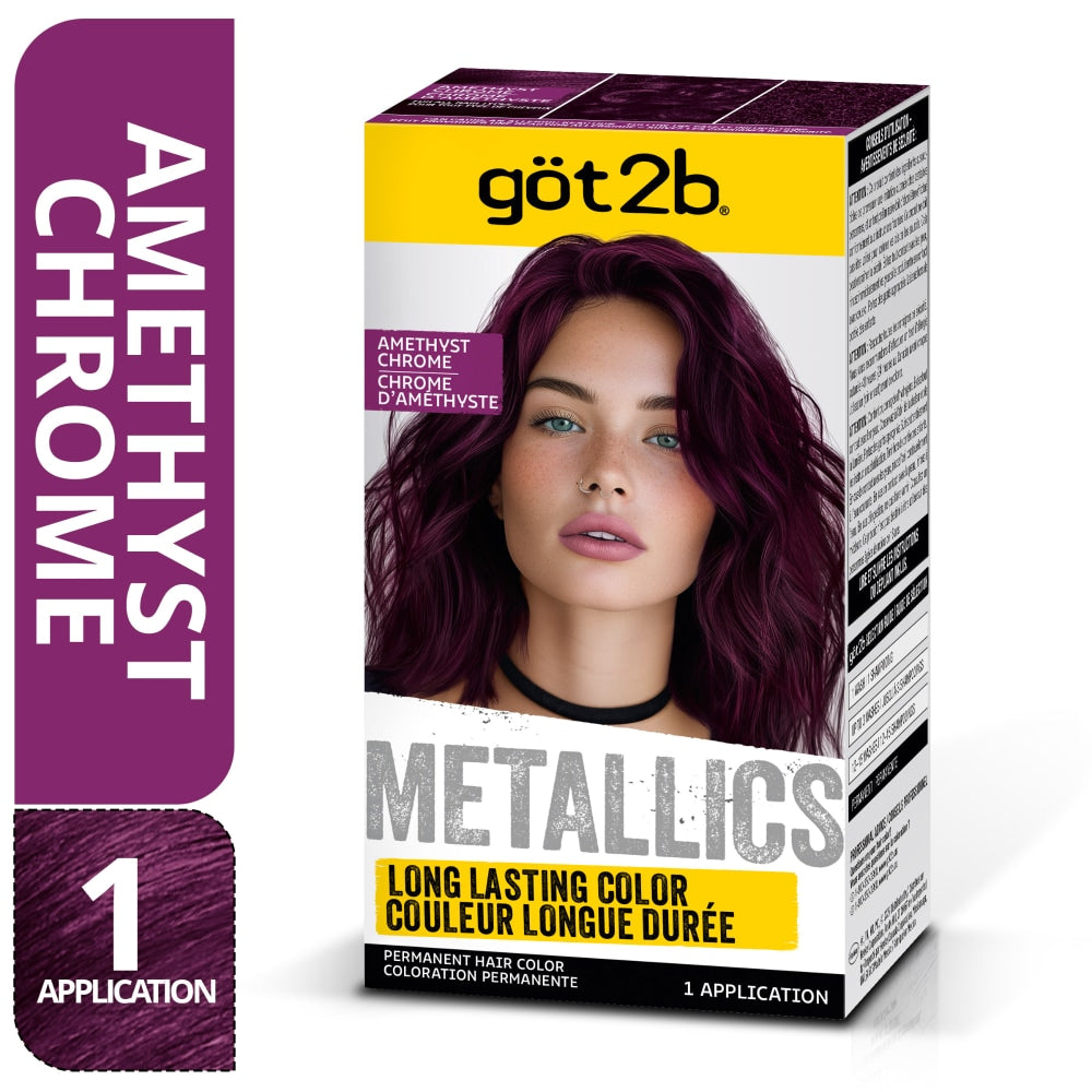 Got2b Metallics Permanent Hair Color, M69 Amethyst Chrome