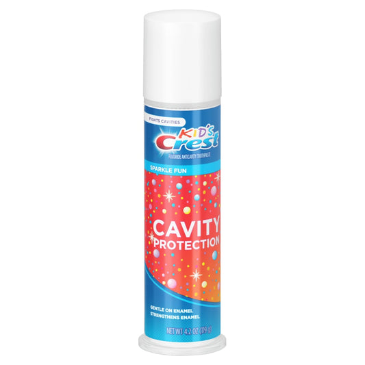 Crest Toothpaste, Fluoride Anticavity, Sparkle Fun, Cavity Protection, Kids 4.2 Oz