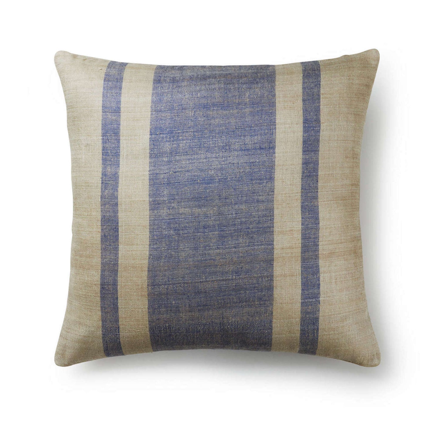 Striped Silk Pillow with Down-Alternative Insert – Handspun, Handwoven & Cruelty-Free