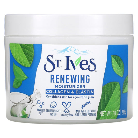 St. Ives Renewing Collagen And Elastin Facial Moisturizer, 10 Oz