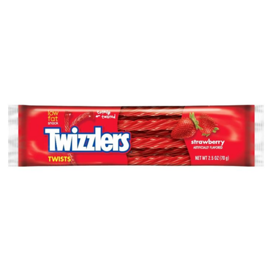 Twizzlers Strawberry Licorice Twists 2.5oz - 18ct