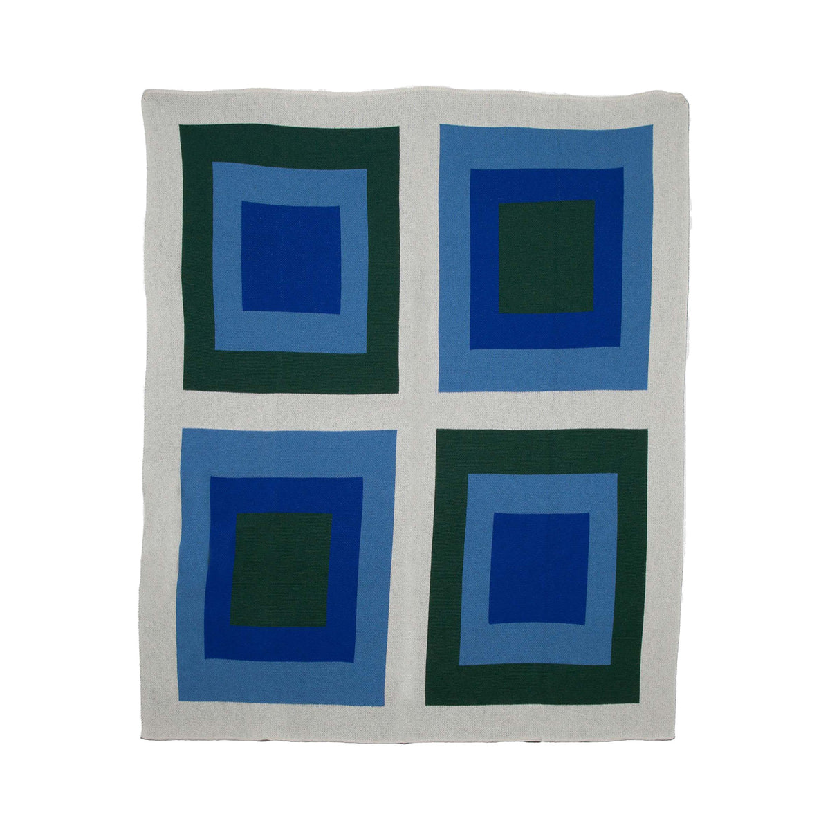 Bauhaus - Cotton Sustainable Knit Geometric Throw Blanket