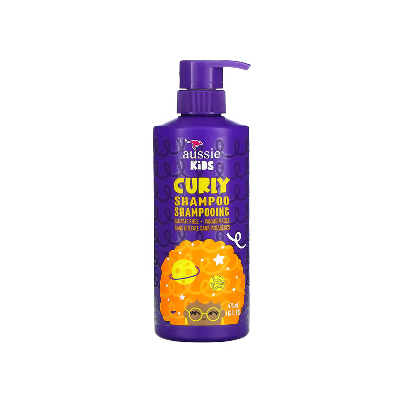 Aussie Kids, Curly Shampoo, Sunny Tropical Fruit, 16 Fl Oz (475 Ml)