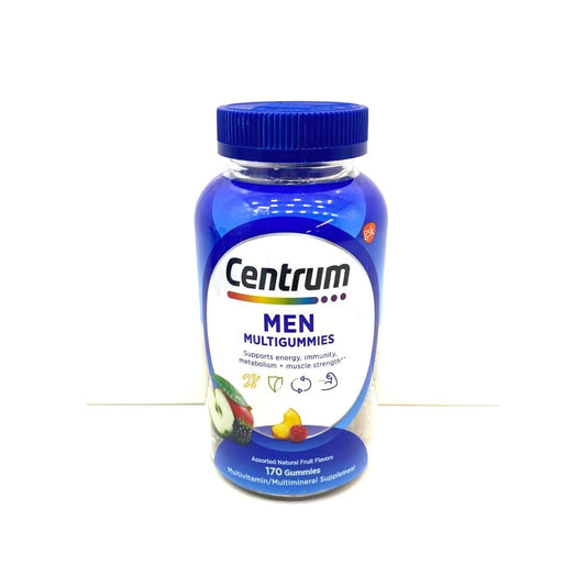 Centrum Multivitamin/Multimineral Supplement, Men, Gummies, Assorted Natural Fruit Flavors