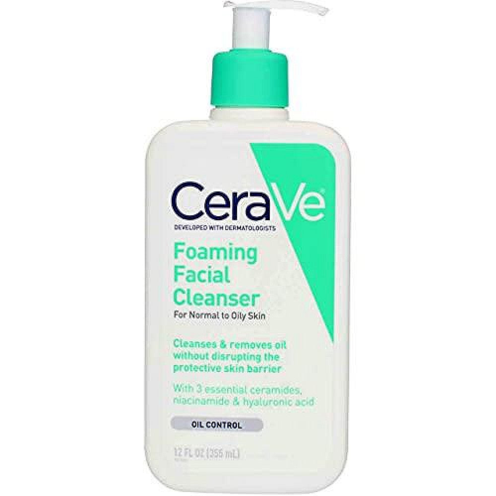 CeraVe Foaming Facial Cleanser, For Normal To Oily Skin 12 Oz