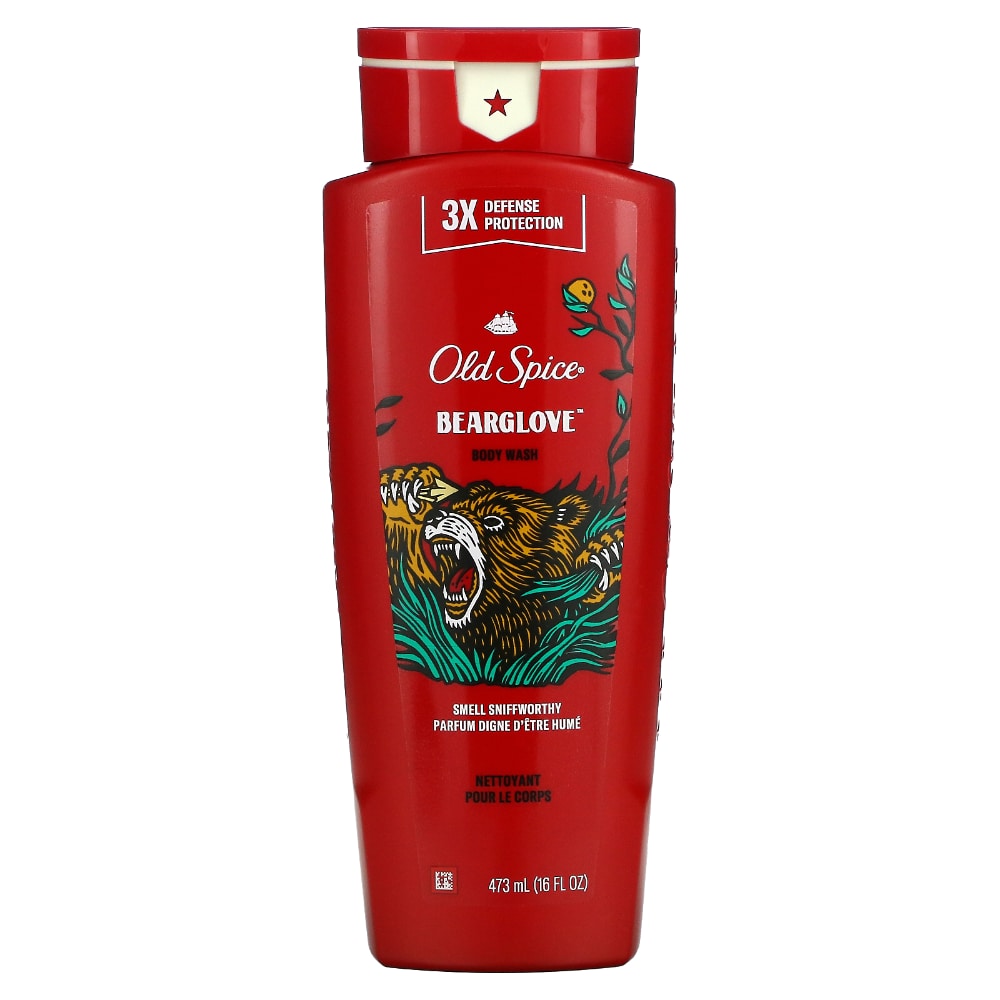 Old Spice Wild Bearglove Scent Body Wash For Men, 16 Fl Oz