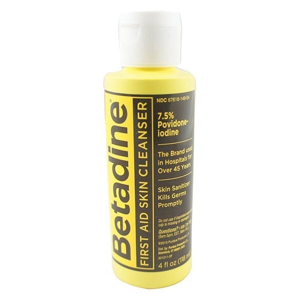 Betadine Skin Cleanser, 4 Ounces, Antiseptic Hand Wash