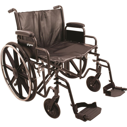 PROBASICS K7-LITE BARIATRIC WHEELCHAIR, 22" X 18" SEAT, SWING-AWAY FOOTRESTS