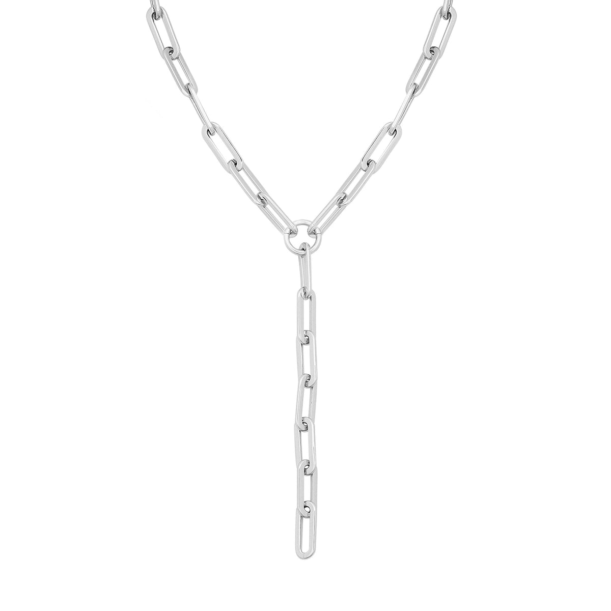 Gisele Xl Paper Clip Chain Lariat