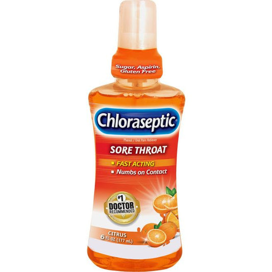 Chloraseptic Sore Throat Spray, Citrus, 6 Fl Oz, 1 Bottle