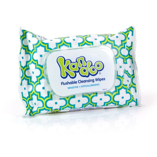 Kandoo Kids Flushable Sensitive Cleansing Wipes Soft Pack