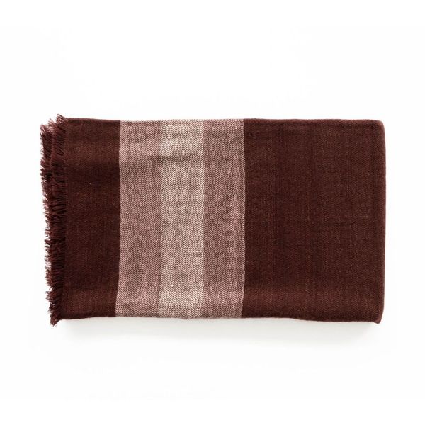 Resin Plush Maroon Plush Merino Queen Bedspread / Large Throw