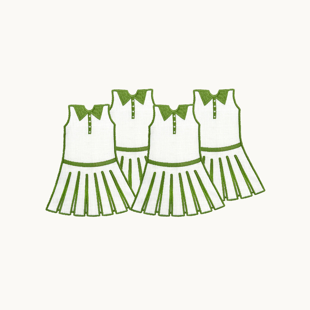 S/4 Tennis Dress Cocktail Napkins