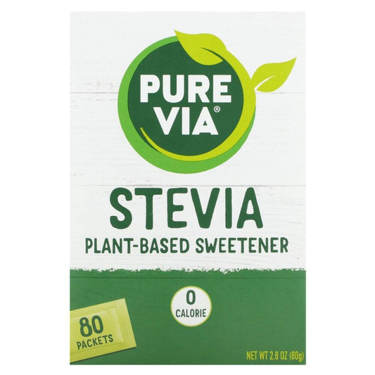 Pure Via Stevia All Natural Zero Calorie Sweetener Packets