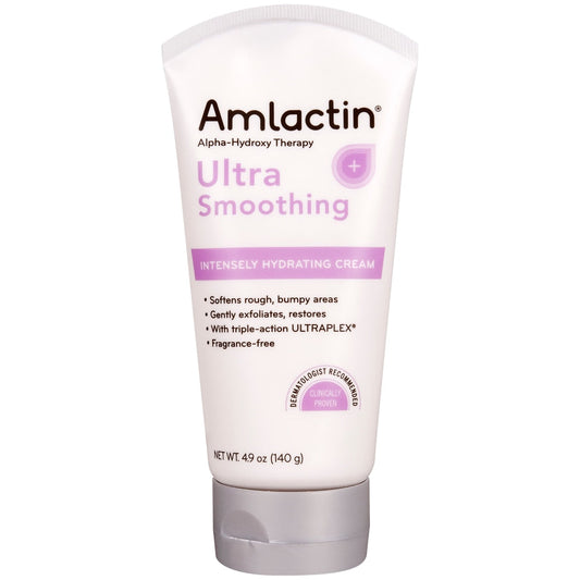 AmLactin Ultra Smoothing Intensely Hydrating Cream, 4.9 Oz Tube