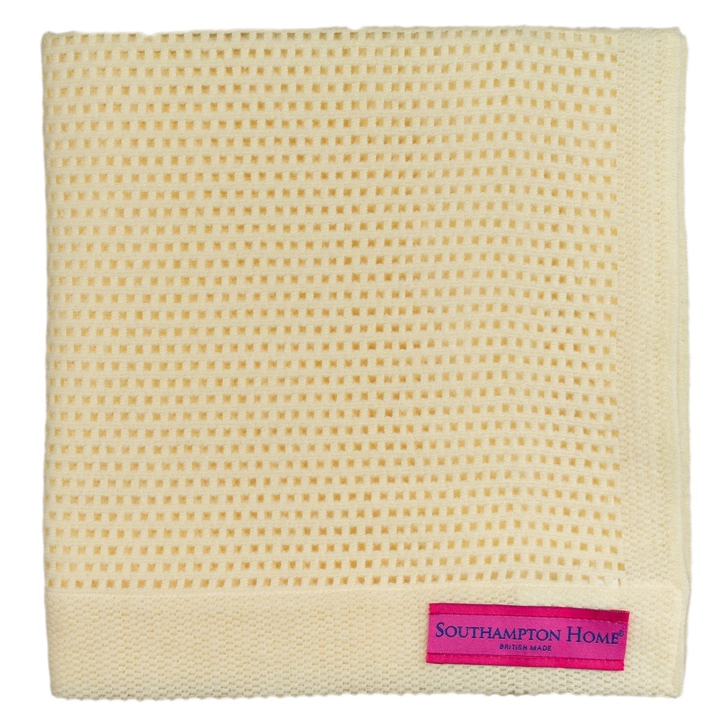 Southampton Home Lace Weave Teddy Bear Baby Blanket ~ Yellow ~