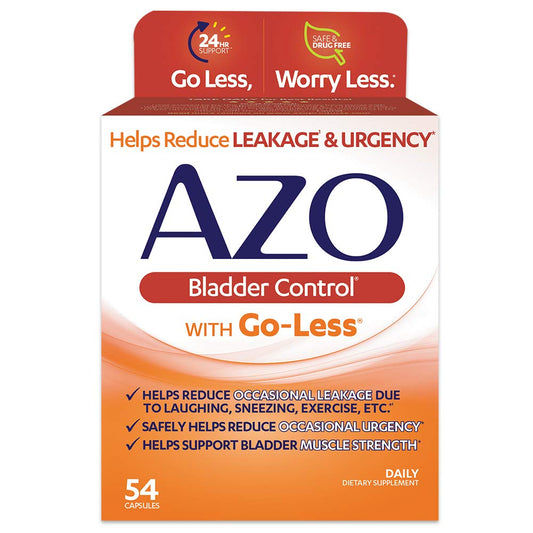 AZO Bladder Control With Go-Less Daily Supplement, Capsules, 54ct