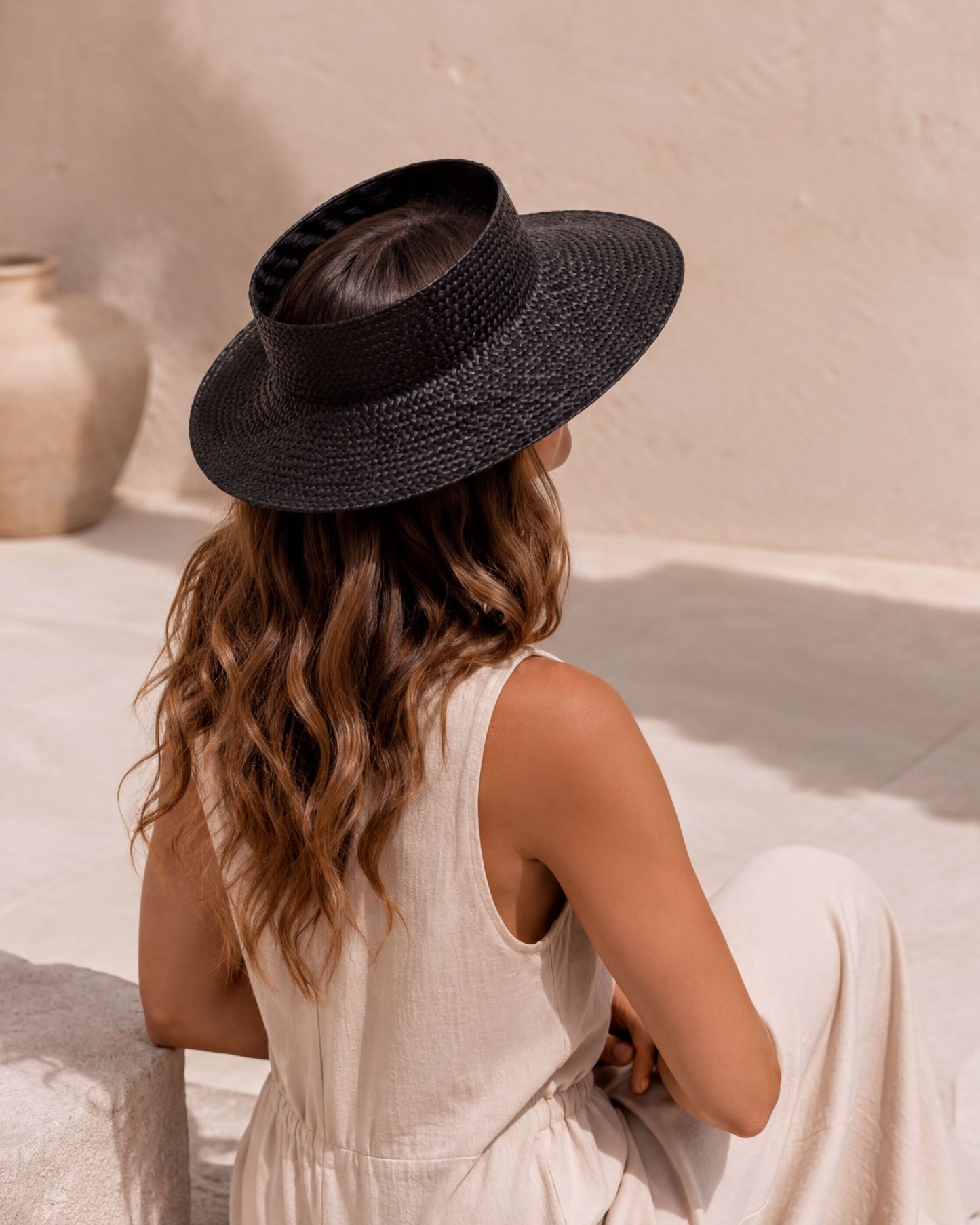 Short-Brimmed Holiday Papale Sun Hat