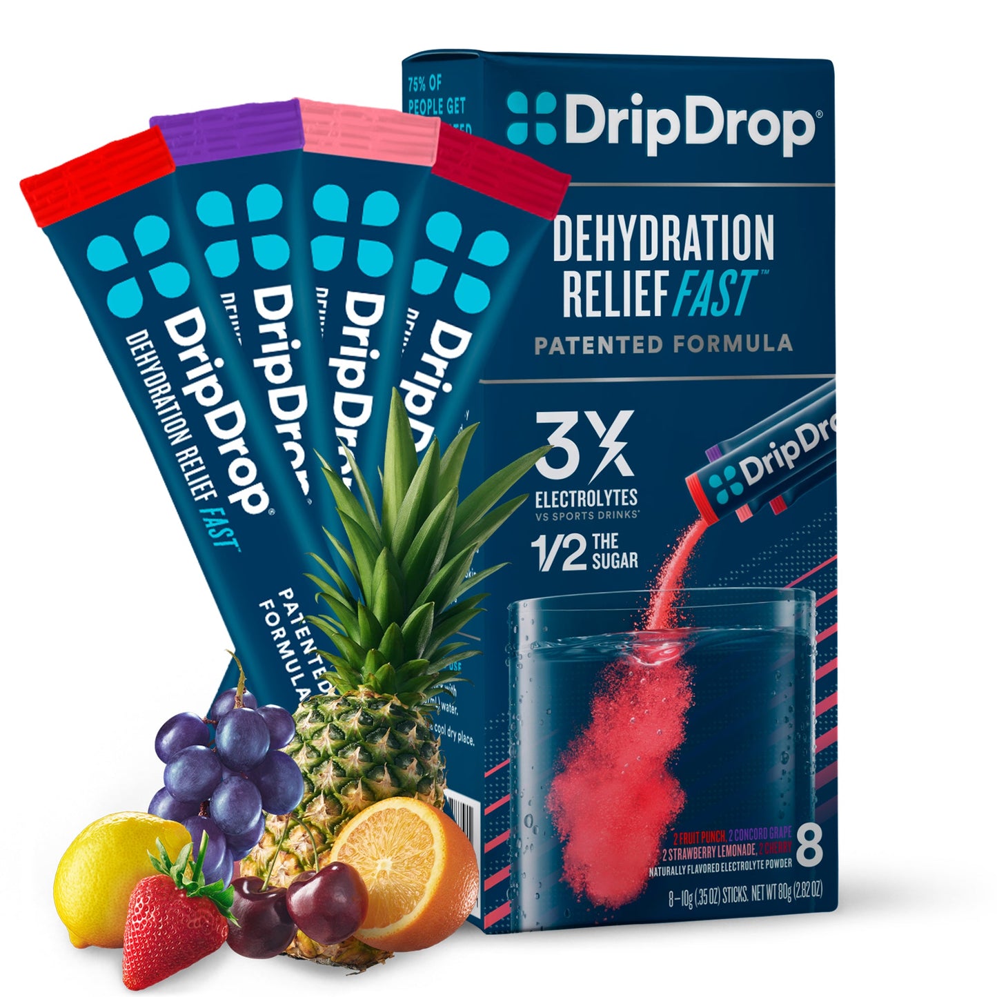 DripDrop Electrolyte Juicy Variety Pack Drink Mix Packets