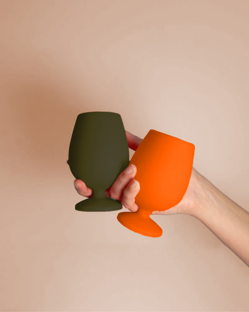 fall | stemm | silicone unbreakable wine glasses