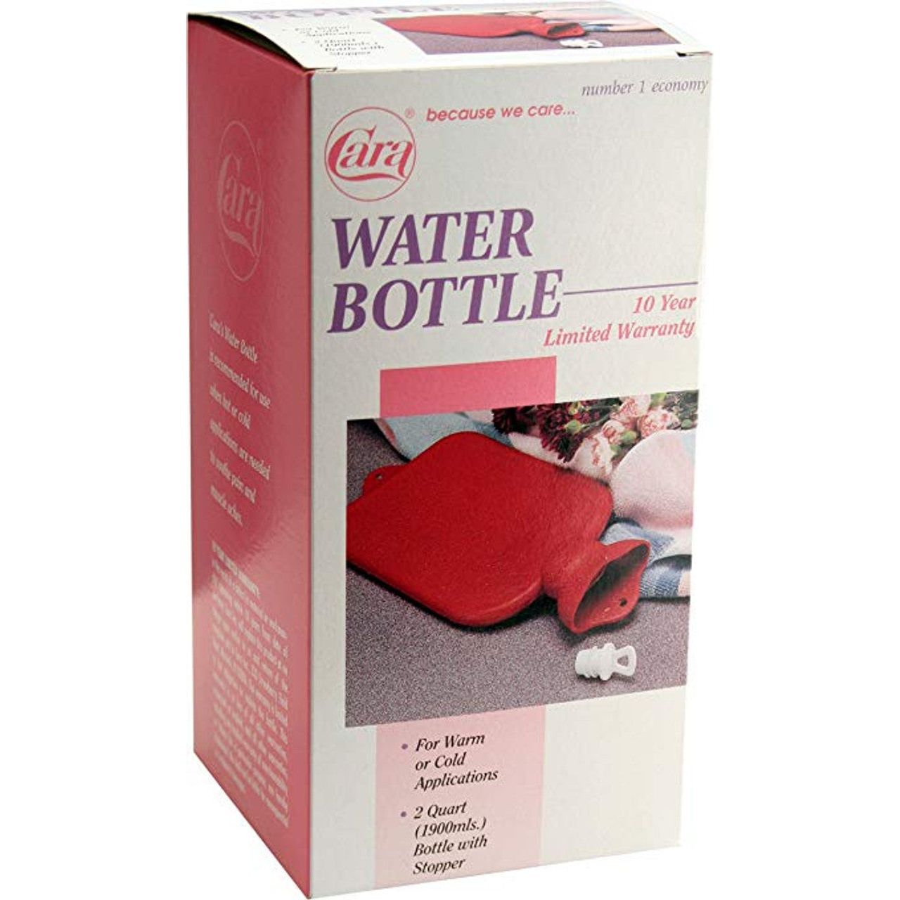 Cara Economy Hot Cold Rubber Water Bottle