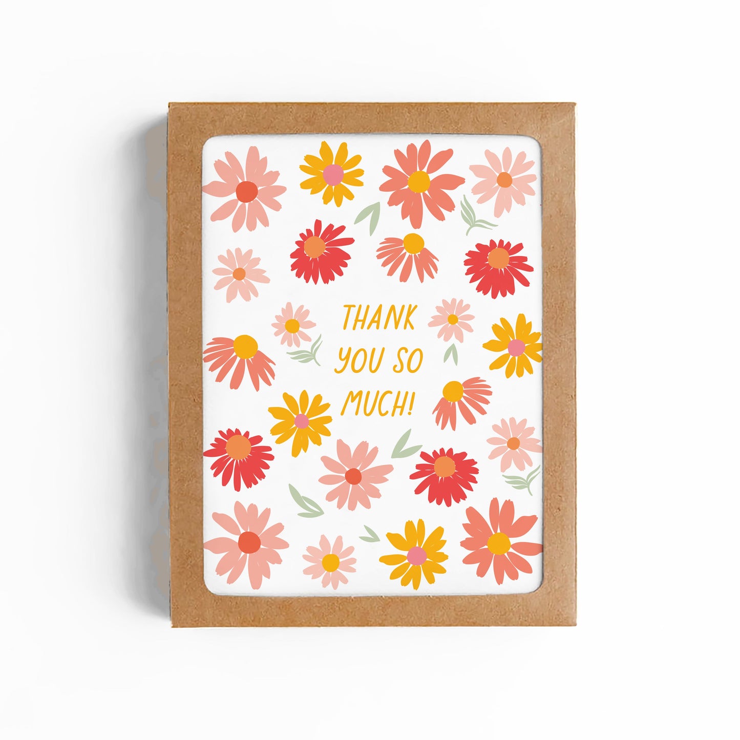 Summer Garden Thank You Card-Box Set of 8 Cards