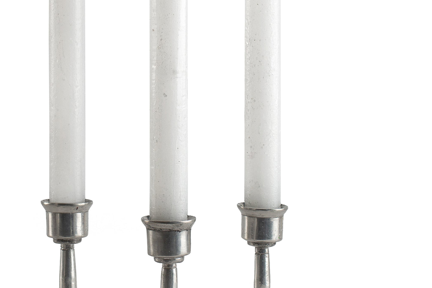 Luma Afrika Frosted 9" Tapers - White - 4 Pack