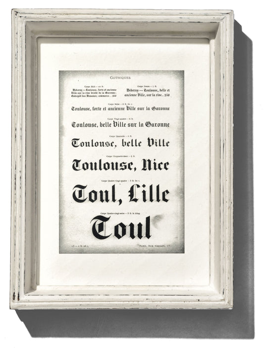 WOODEN WHITE FRAME - DEPTH SMALL